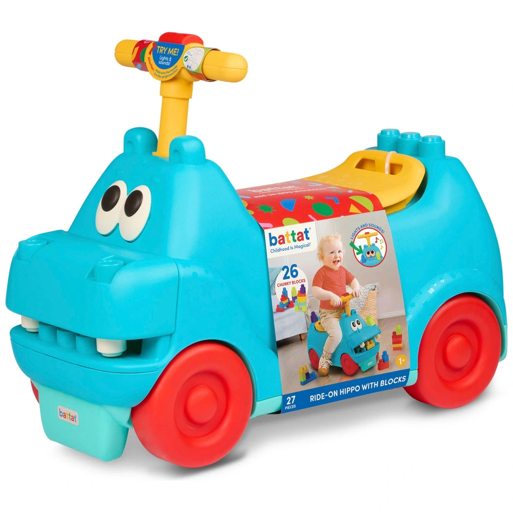 Battat Hippo Ride On With Lights And Sound