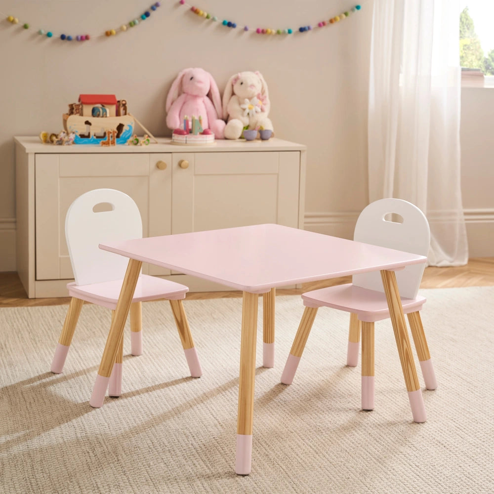 Ivy & Lily Wooden Table And Chairs 3 Piece Set