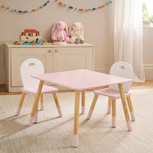 Ivy & Lily Wooden Table And Chairs 3 Piece Set