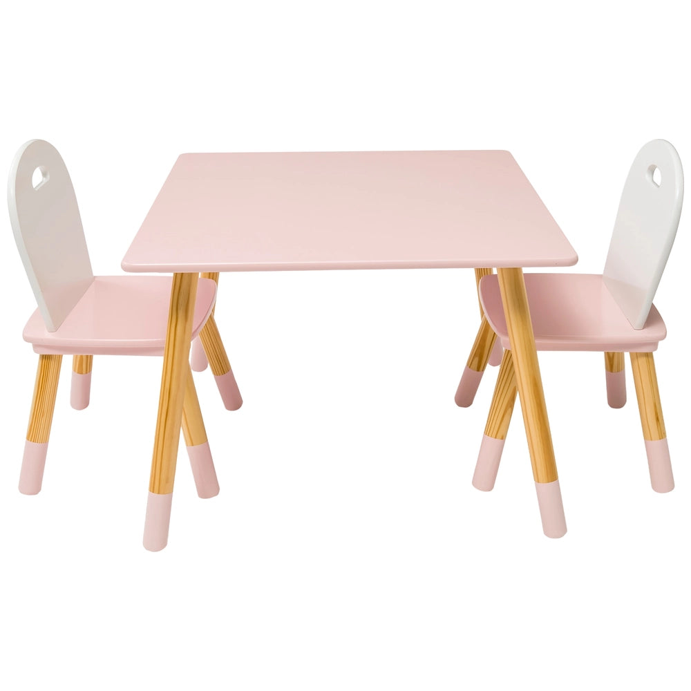 Ivy & Lily Wooden Table And Chairs 3 Piece Set