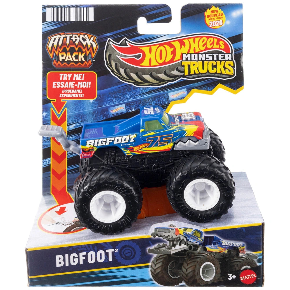 Hot Wheels Monster Trucks Mutant Chaos Attack Pack 1:64 Scale Assortment