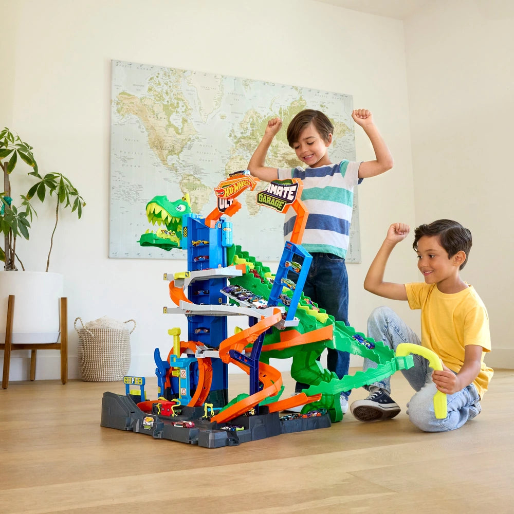 Hot Wheels City Ultimate T-Rex Garage Playset