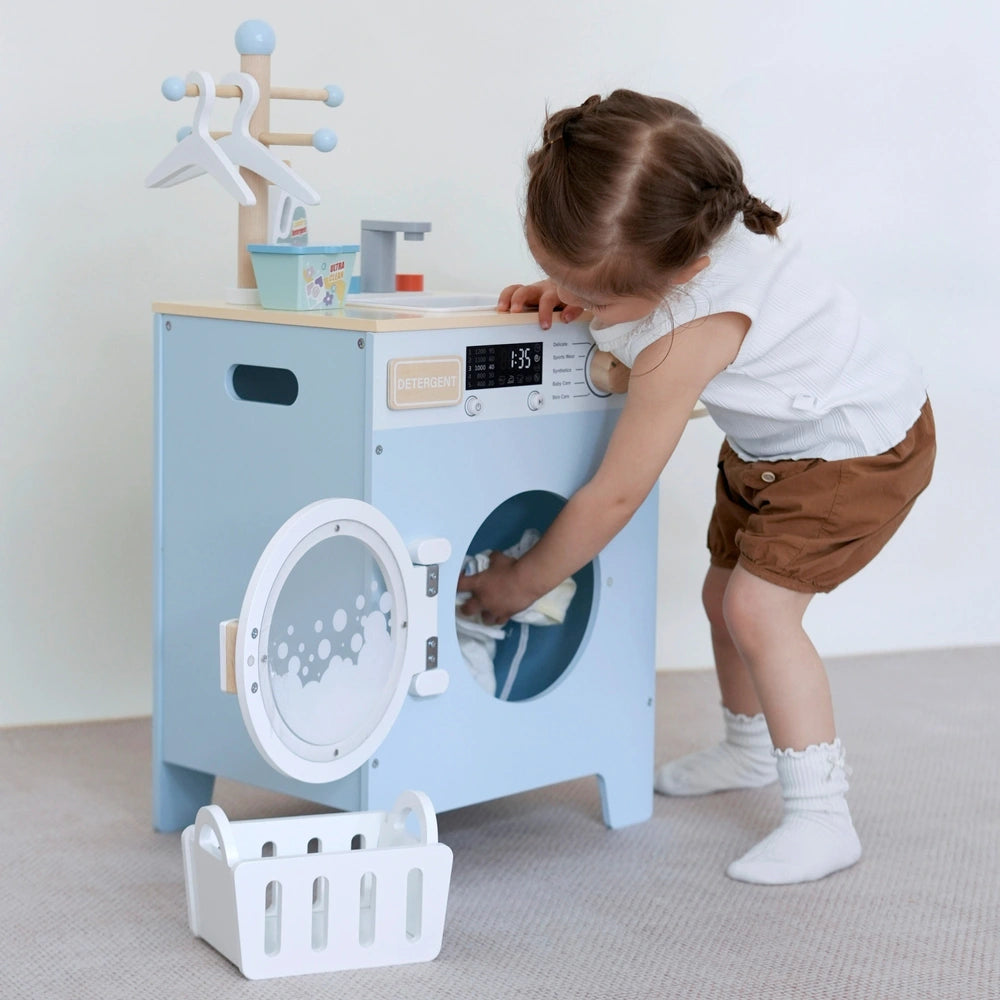 Kitchen Corner Wooden Washing Machine Set