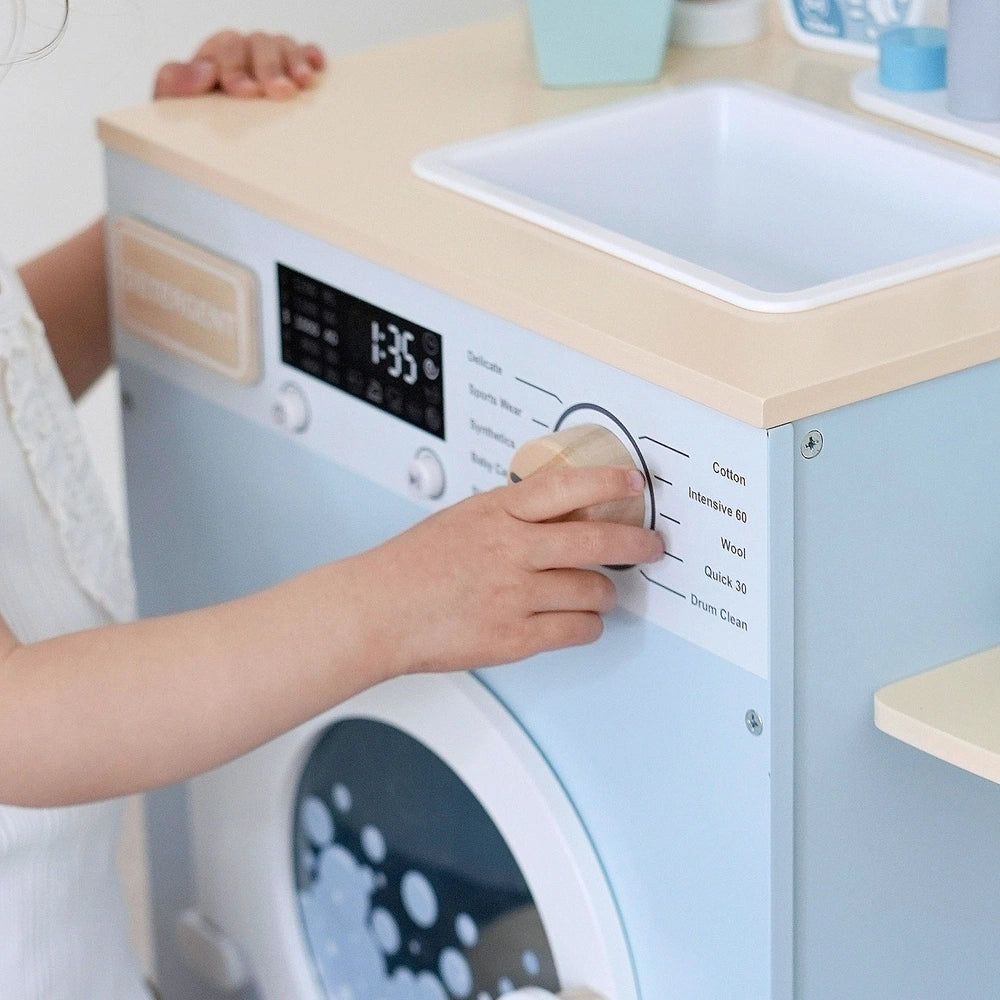 Kitchen Corner Wooden Washing Machine Set