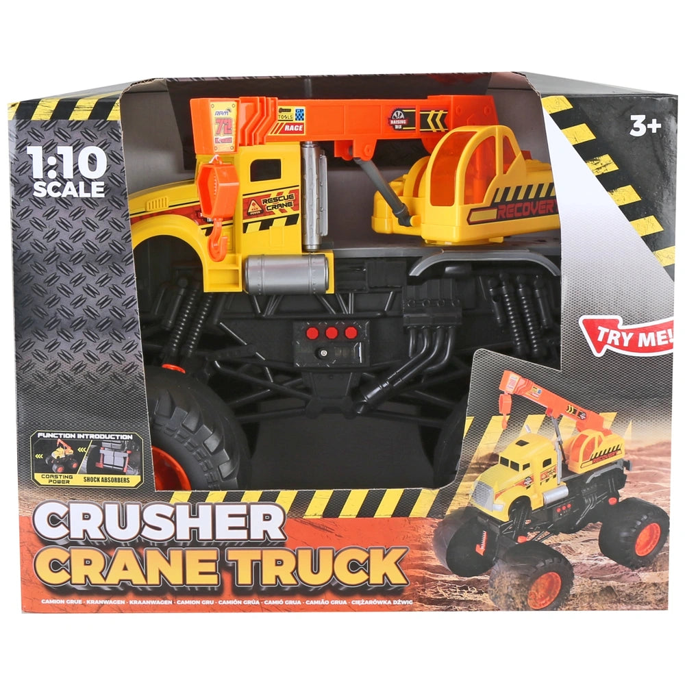 1:10 Crusher Crane Truck With Lights And Sounds