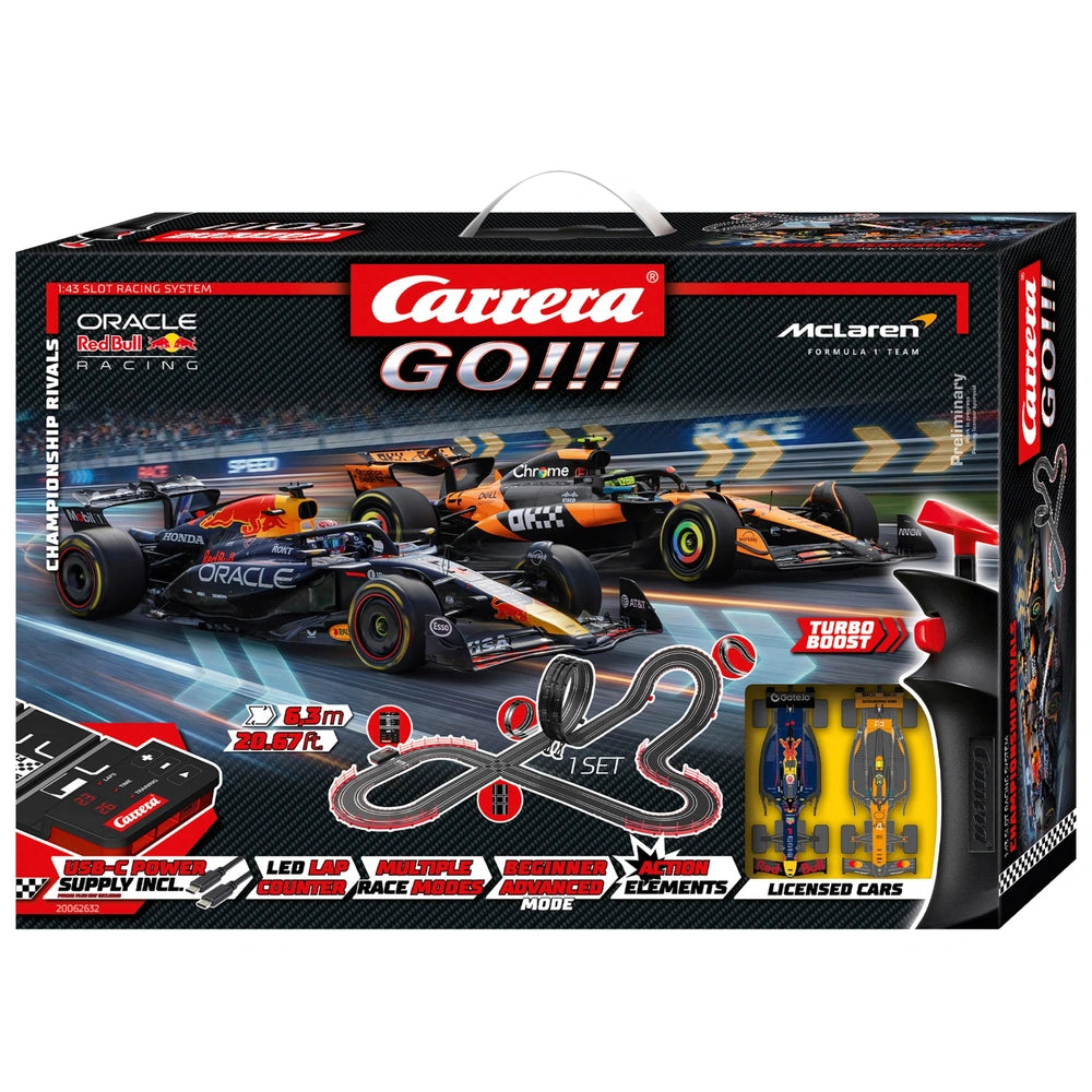 Carrera Go!!! Formula 1 Championship Rivals Racing Track Set With 2 Cars 6.3M