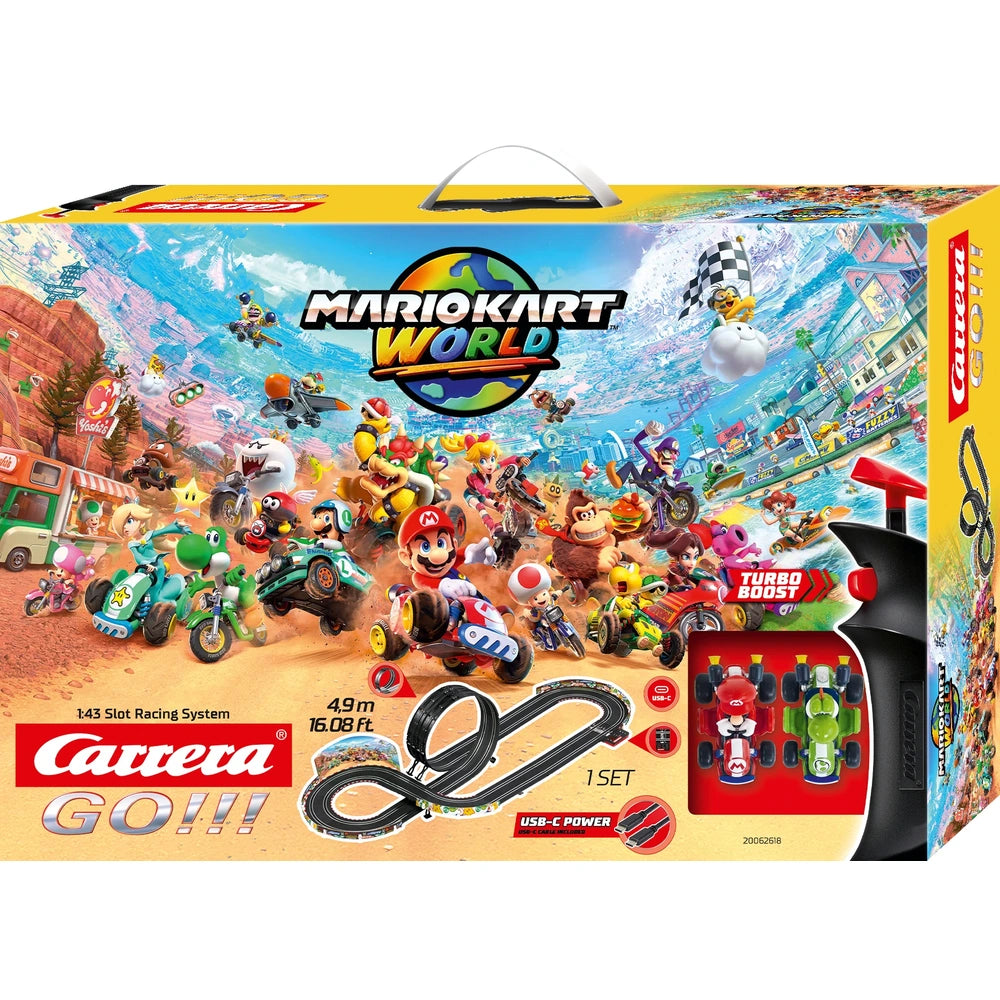 Carrera Go!!! Race Track Mario Kart World Set With 2 Cars 4.9M