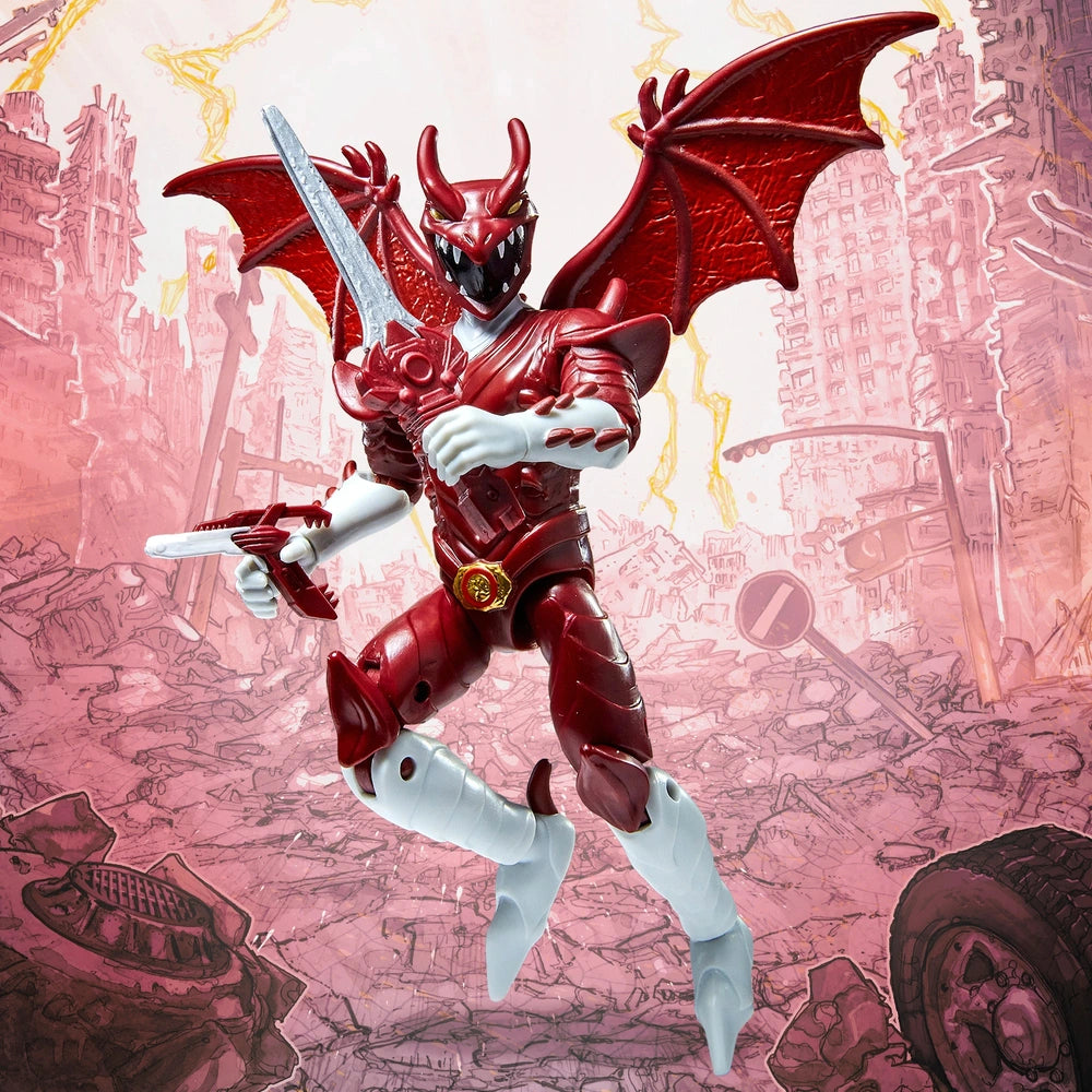 Godzilla Vs. Mighty Morphin Power Rangers Ii Action Figure Kaiju Ranger Red Rodan