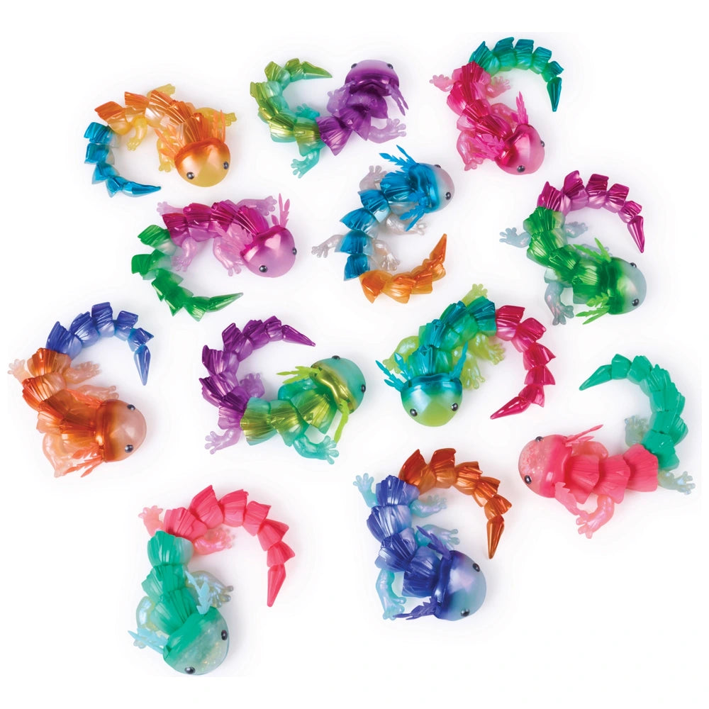 Crystalynx 22.8 Cm Articulated Axolotl Blind Box Collectible 3D Printed Animals For Kids And Adults (Styles May Vary) Fidget Toys For Home Decor Or Desk Accessories