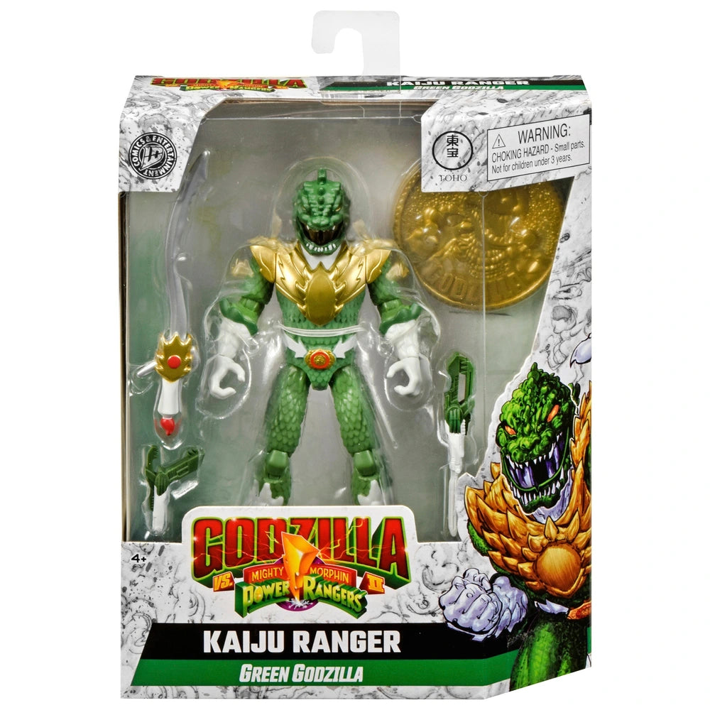 Godzilla Vs. Mighty Morphin Power Rangers Ii Action Figure Kaiju Ranger Green Godzilla