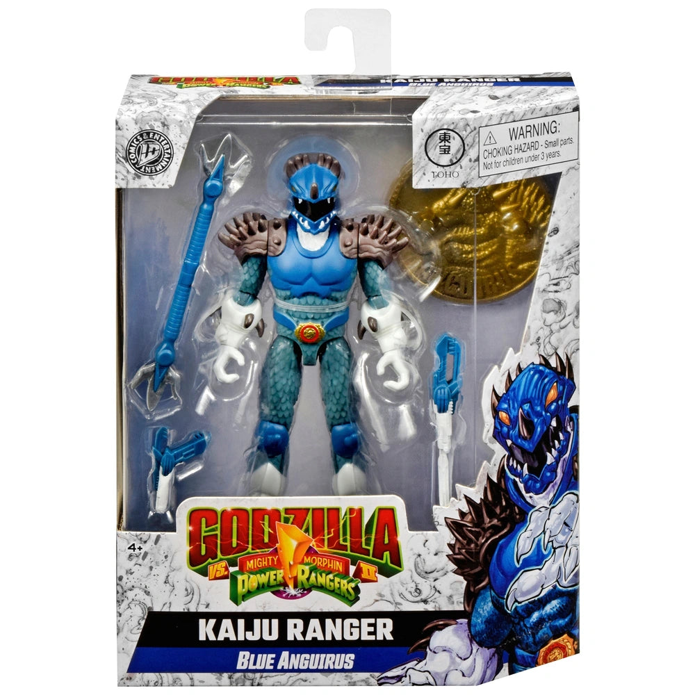Godzilla Vs. Mighty Morphin Power Rangers Ii Action Figure Kaiju Ranger Blue Anguirus