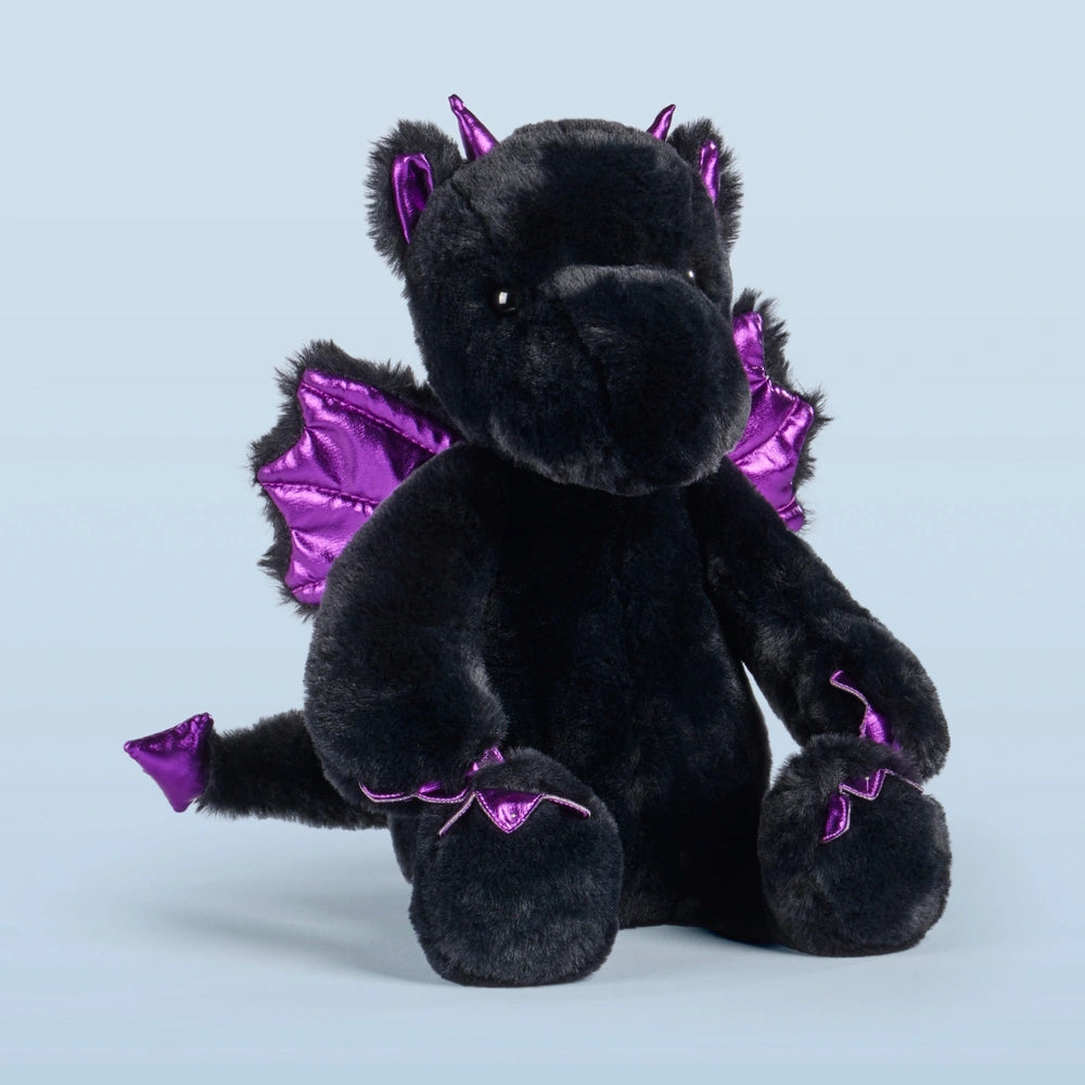 World's Softest Plush Black Dragon Soft Toy 40Cm
