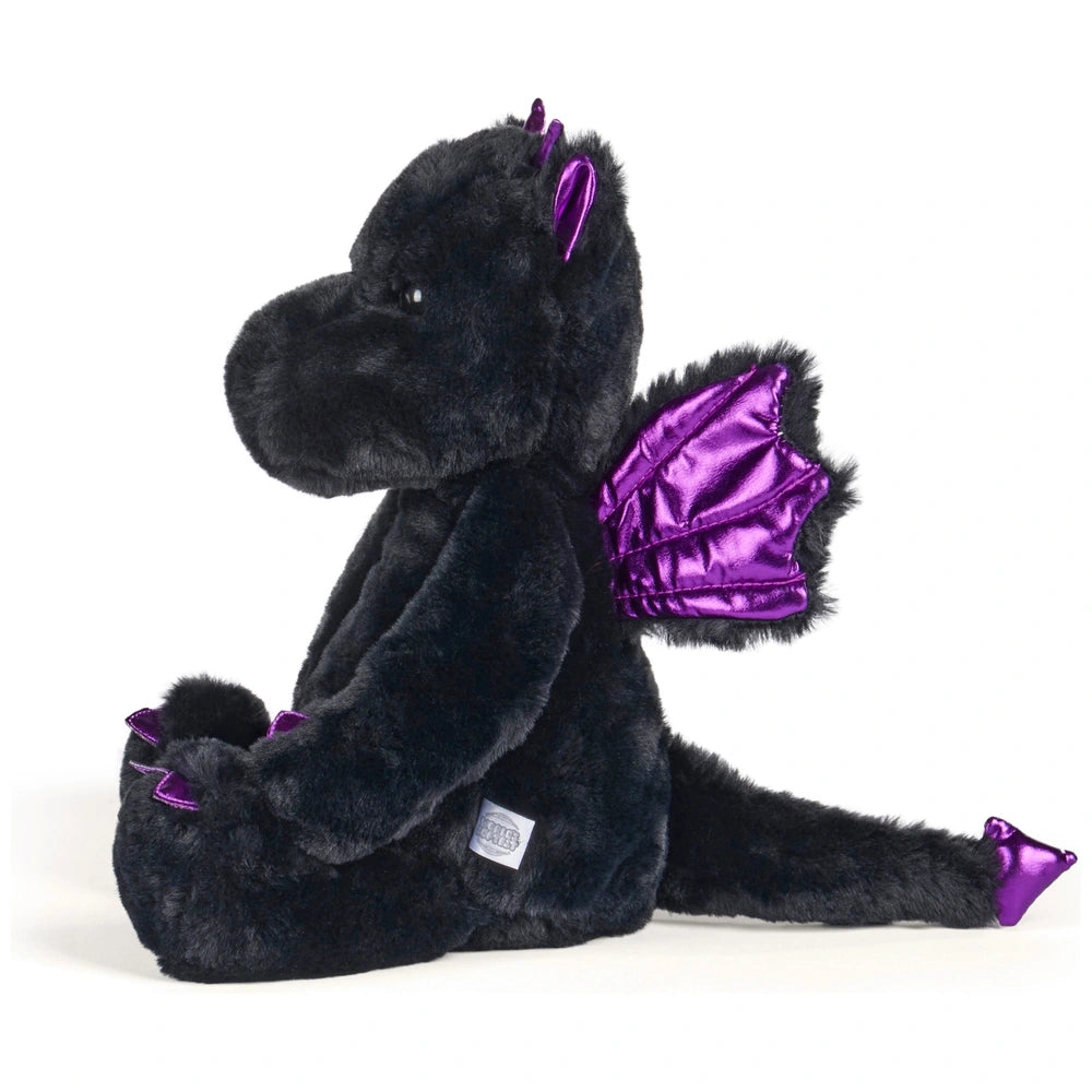 World's Softest Plush Black Dragon Soft Toy 40Cm
