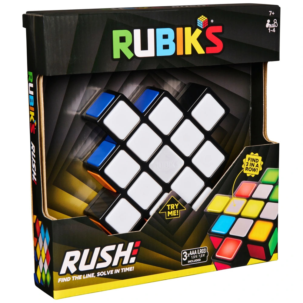 Rubik’s Cube Rubik’s Rush - Light-Up Electronic Game, 1-4 Players, Interactive Brain Teaser Speed Game For Solo Or Multiplayer