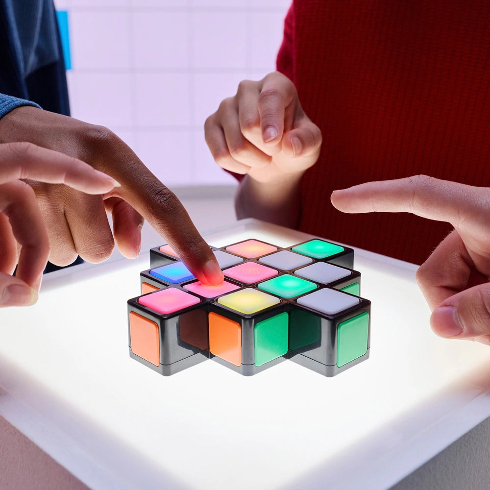Rubik’s Cube Rubik’s Rush - Light-Up Electronic Game, 1-4 Players, Interactive Brain Teaser Speed Game For Solo Or Multiplayer