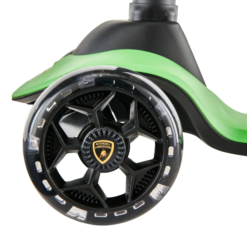 Lamborghini Scooter With Colour Led Wheels Green