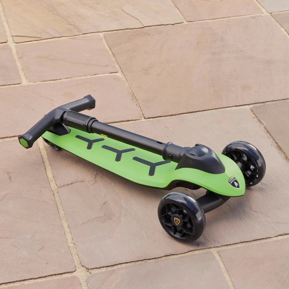 Lamborghini Scooter With Colour Led Wheels Green