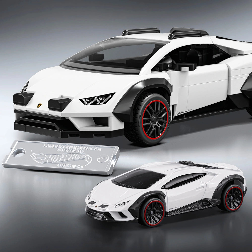 Mattel Brick Shop Hot Wheels Speed Series Lamborghini Huracan Sterrato Building Set