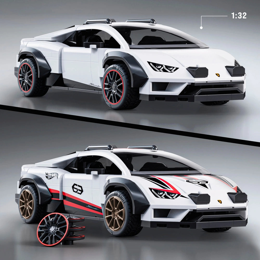 Mattel Brick Shop Hot Wheels Speed Series Lamborghini Huracan Sterrato Building Set
