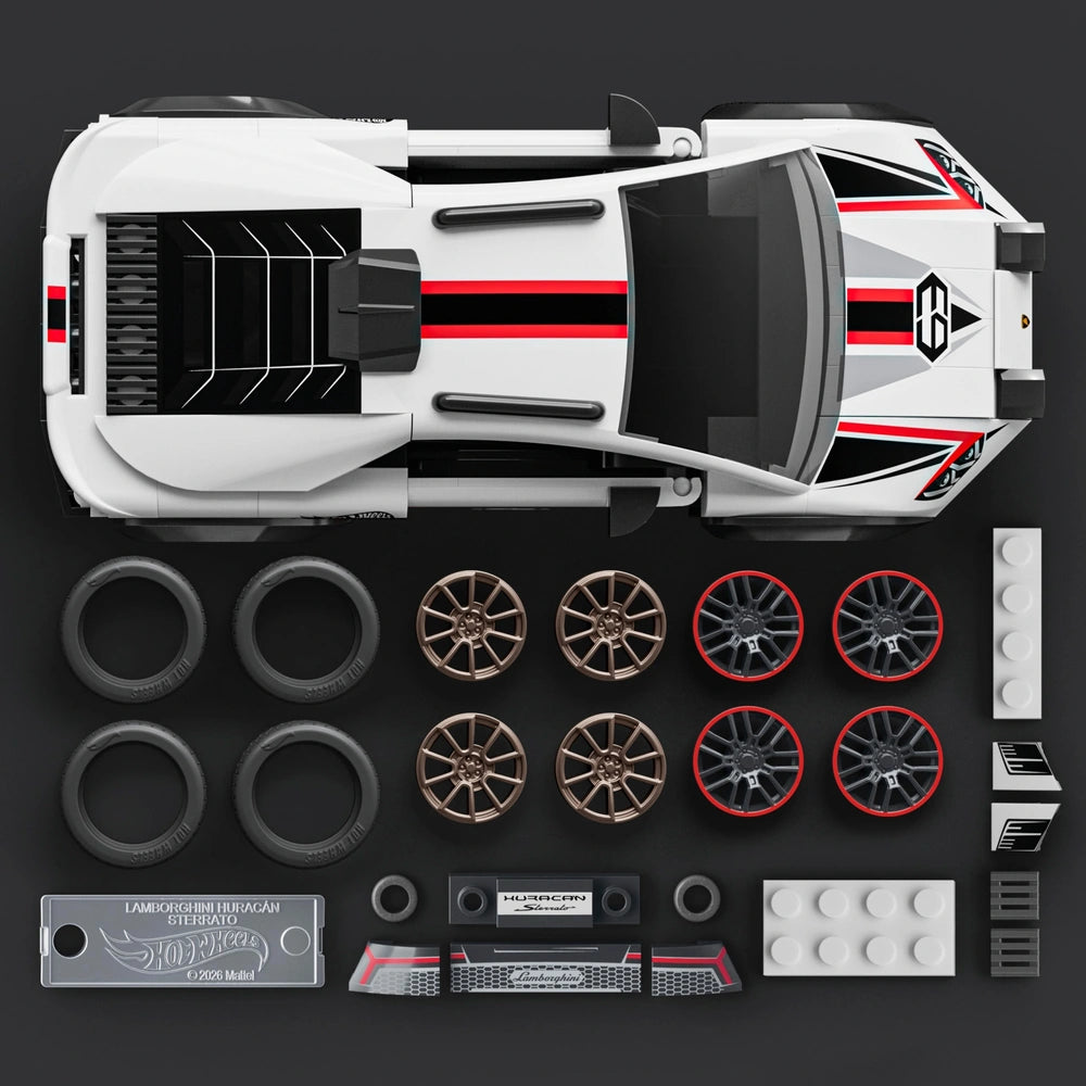 Mattel Brick Shop Hot Wheels Speed Series Lamborghini Huracan Sterrato Building Set