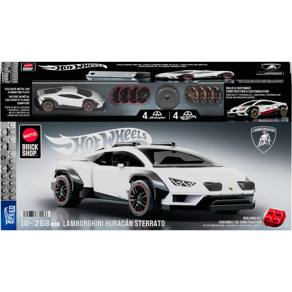 Mattel Brick Shop Hot Wheels Speed Series Lamborghini Huracan Sterrato Building Set