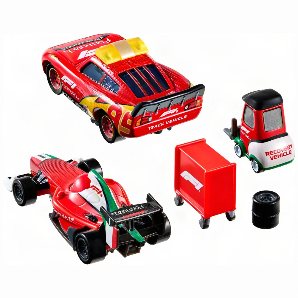 Disney Pixar Cars X Formula 1 Diecast Cars 1:55 Scale 3 Pack