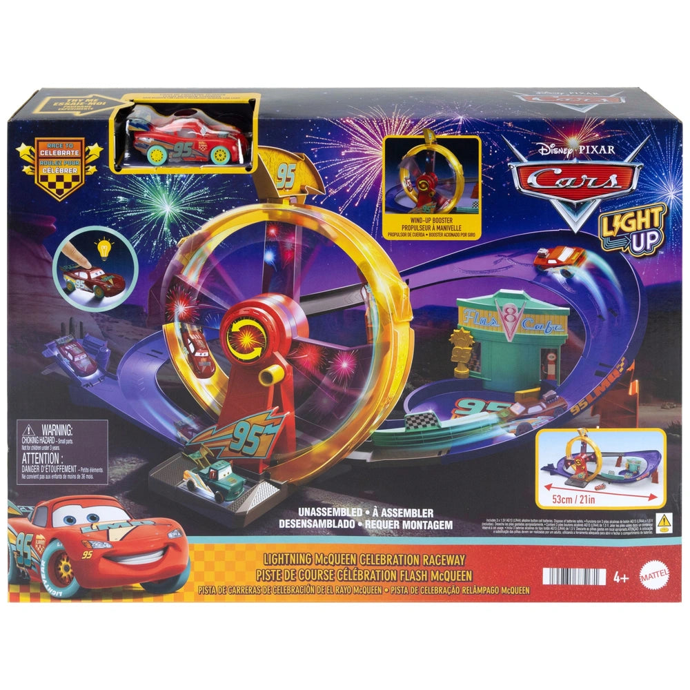 Disney Pixar Cars Lightning Mcqueen Celebration Raceway Playset