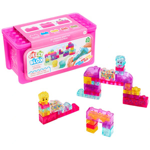 Jelly Blox Squishy Building Block Stack 'N' Stash 2-In-1 Storage Box