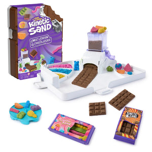 Kinetic Sand Sweet Station With 453 G Mouldable Play Sand, Candy Bar Storage Case And 8 Tools And Moulds
