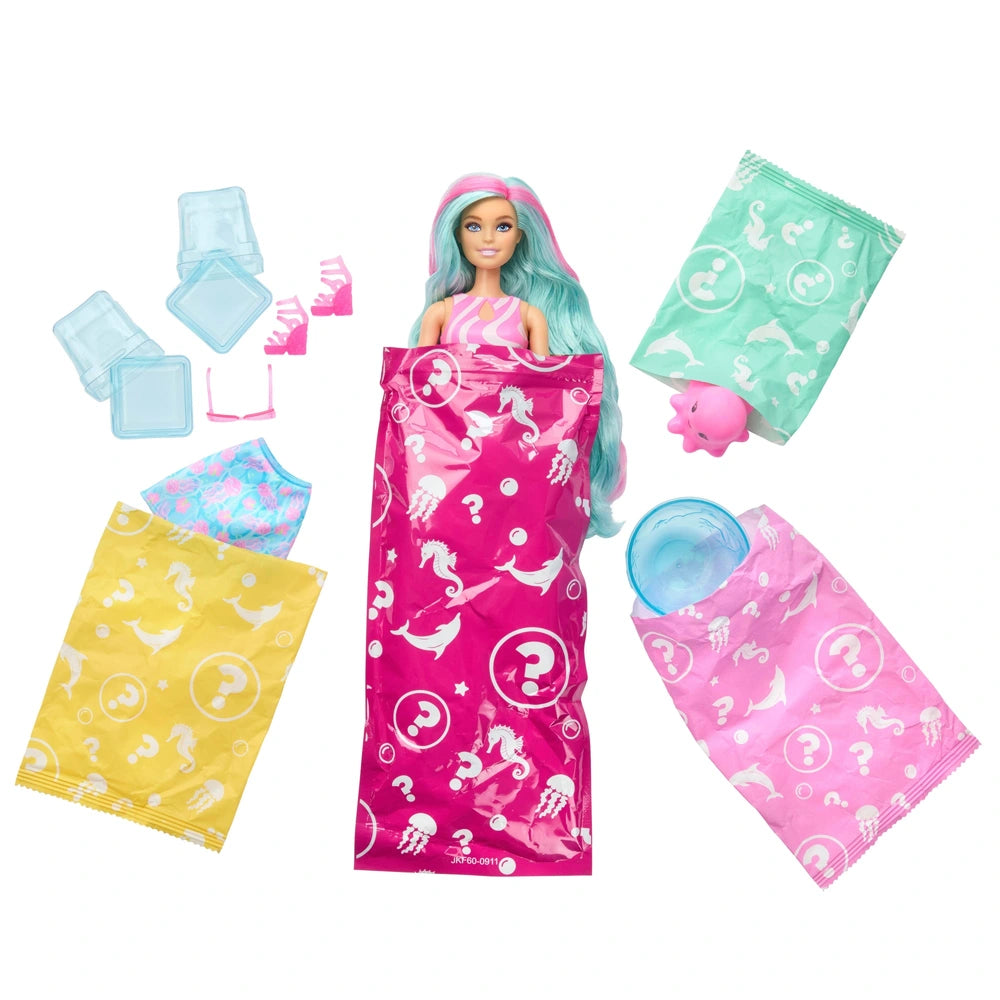 Barbie Pop Reveal Sea Slushy Series Blue Doll