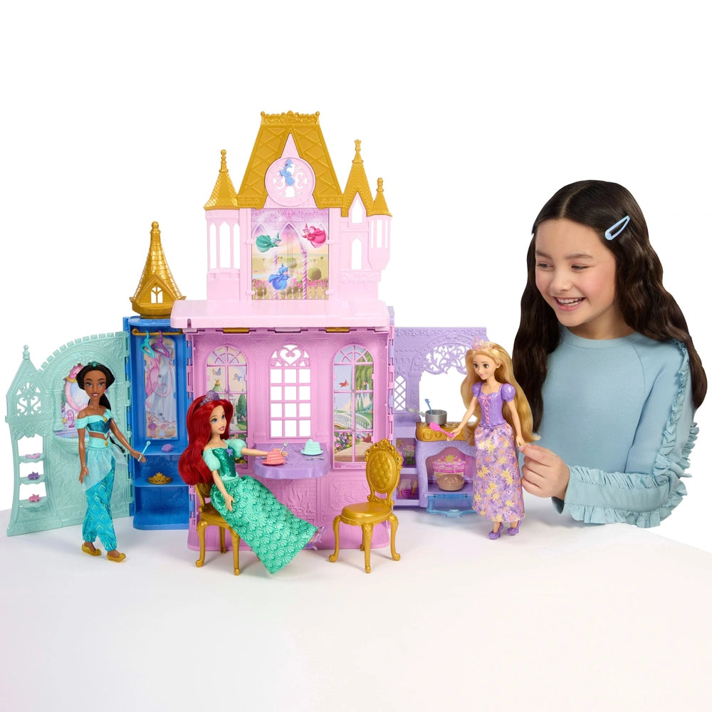 Disney Princess Fold N' Go Castle With Rapunzel Doll