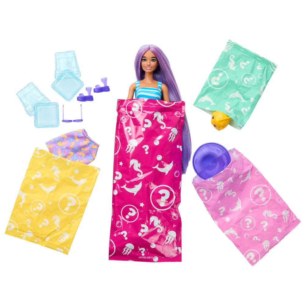 Barbie Pop Reveal Sea Slushy Series Purple Doll