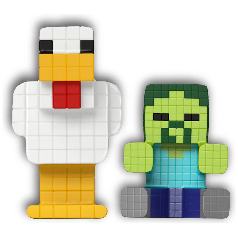Goo Jit Zu Minis Minecraft Chicken Jockey Zombie & Chicken 2 Pack