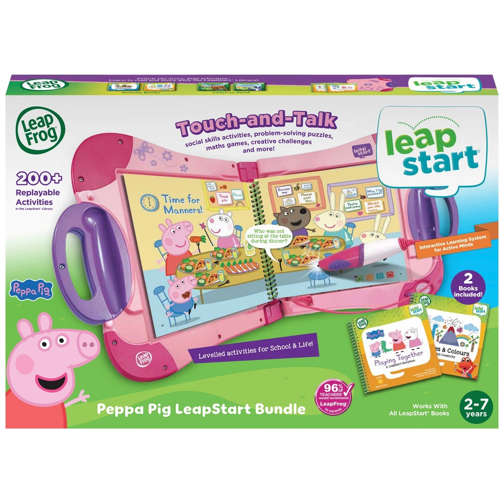 Leapfrog Leapstart Peppa Pig Interactive Learning System Bundle