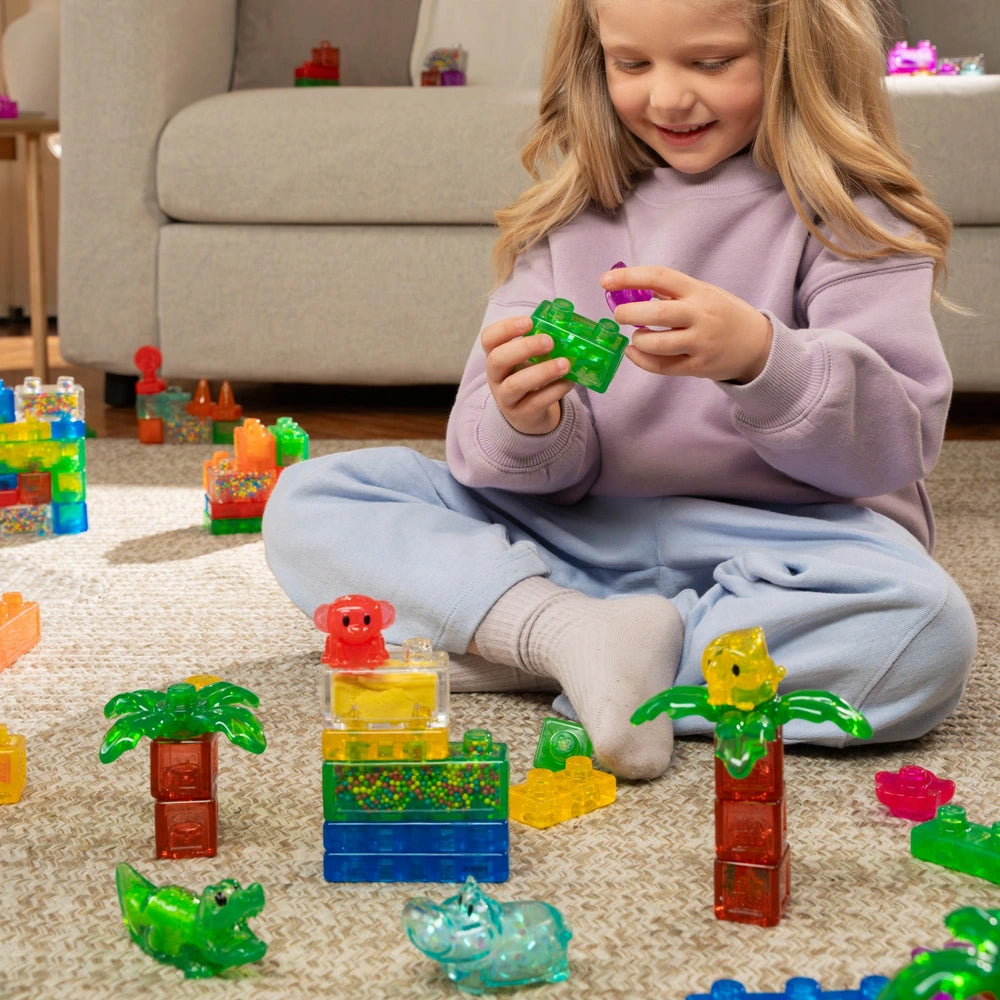Jelly Blox Squishy Building Blocks Jelly Jungle Set