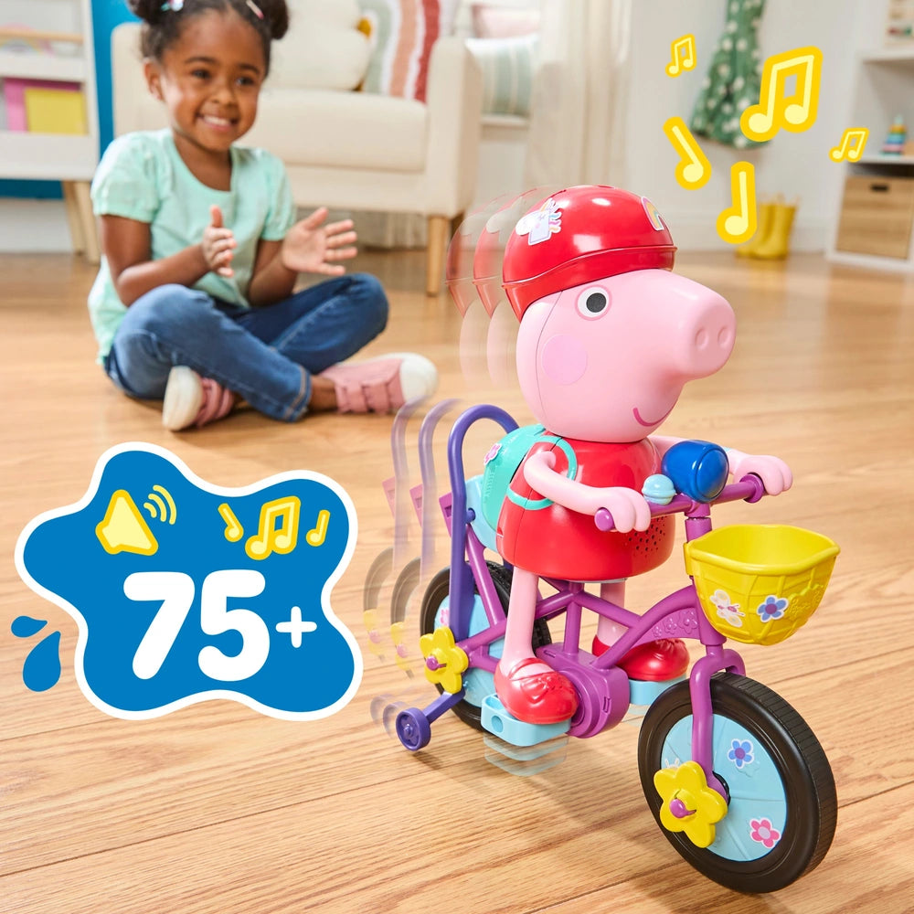 Peppa Pig Ready, Pedal, Go Peppa 8-Inch Peppa Pig Figure And Bicycle Playset
