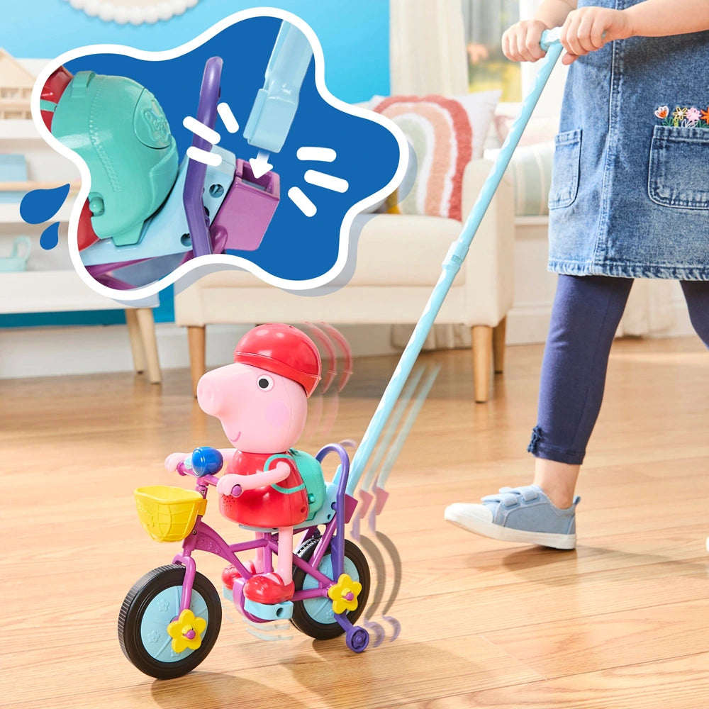 Peppa Pig Ready, Pedal, Go Peppa 8-Inch Peppa Pig Figure And Bicycle Playset