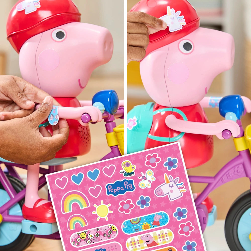 Peppa Pig Ready, Pedal, Go Peppa 8-Inch Peppa Pig Figure And Bicycle Playset