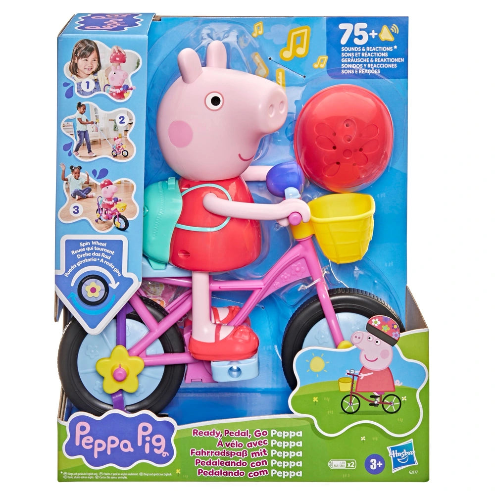 Peppa Pig Ready, Pedal, Go Peppa 8-Inch Peppa Pig Figure And Bicycle Playset
