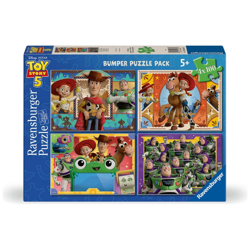 Ravensburger Disney Pixar Toy Story 5 Jigsaw Puzzles Bumper Pack 4 X 100 Pieces
