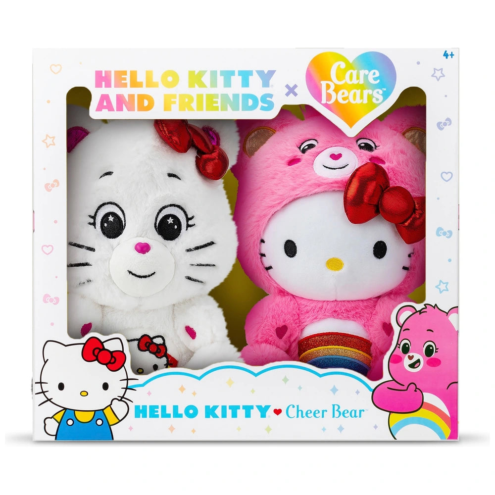 Care Bears X Hello Kitty And Friends Plush 2 Pack