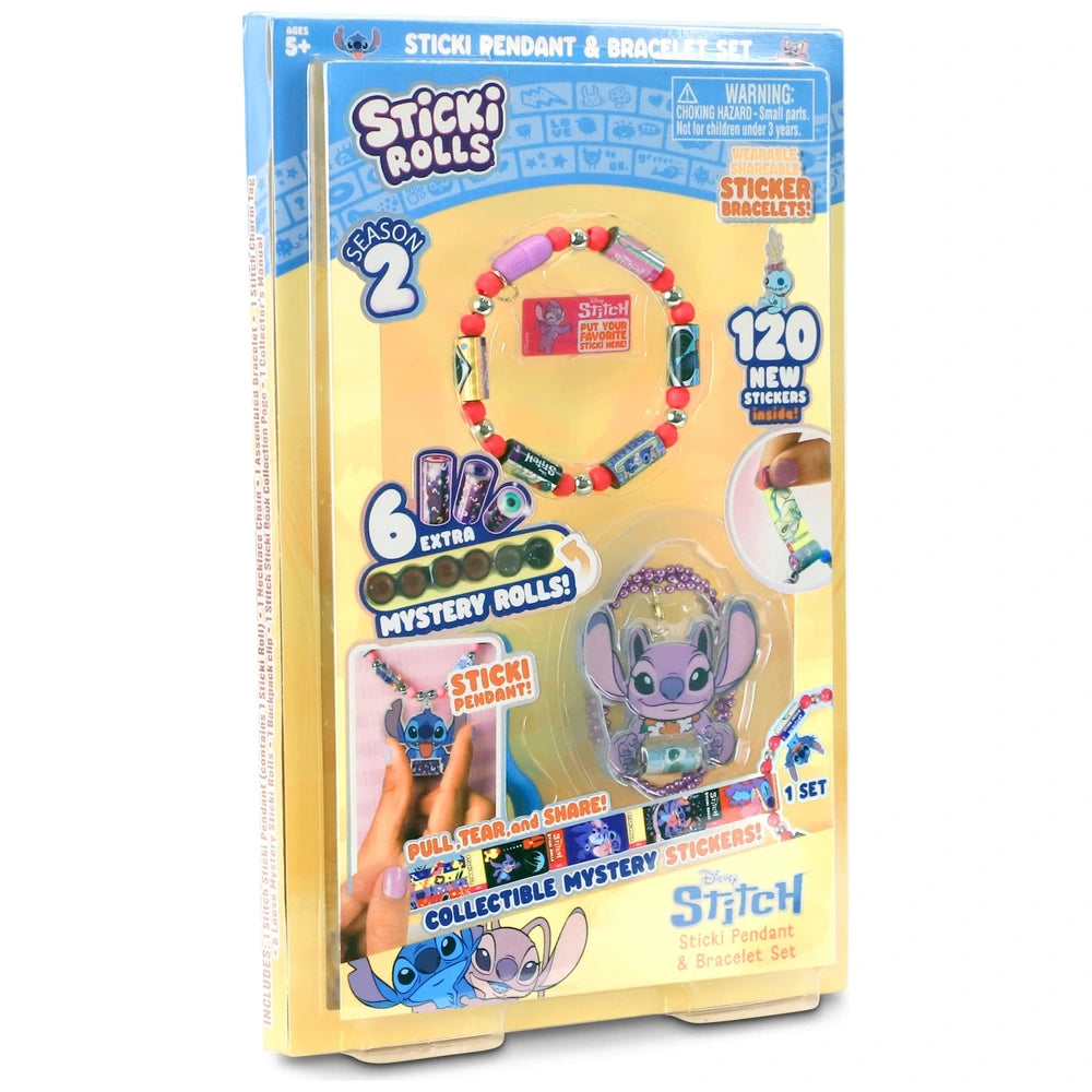Sticki Rolls Stitch Pendant And Bracelet Making Set With 120 Stickers Series 2
