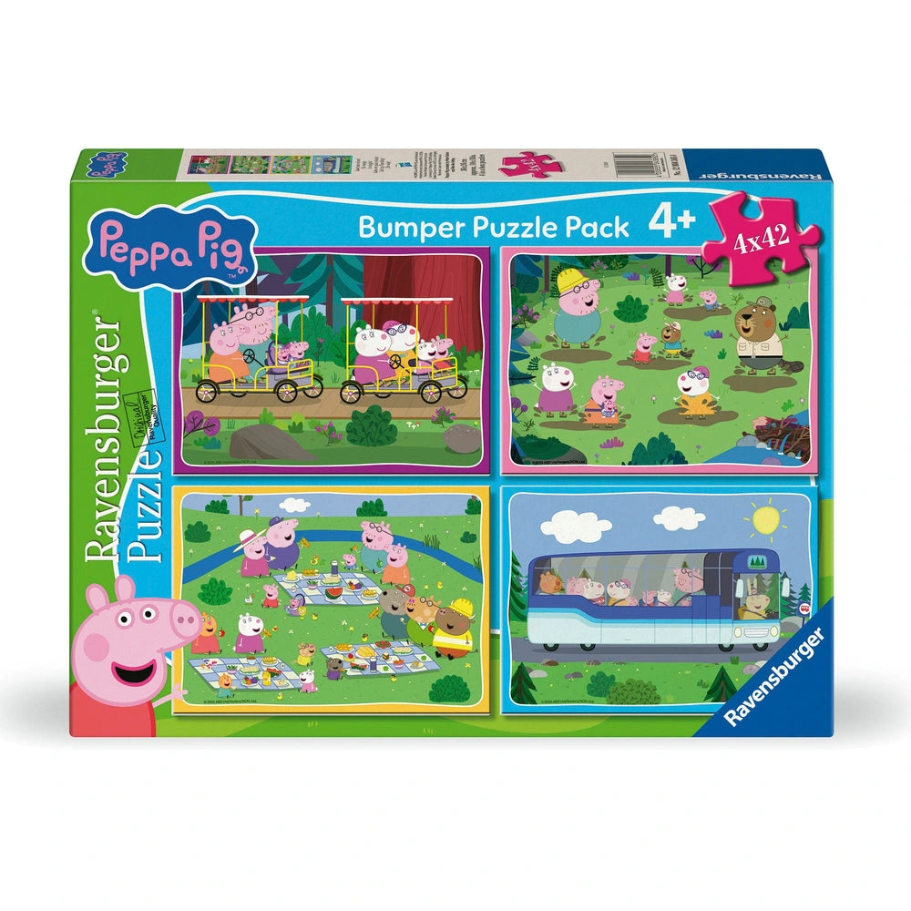 Ravensburger Peppa Pig Jigsaw Puzzles Bumper Pack 4 X 42 Pieces