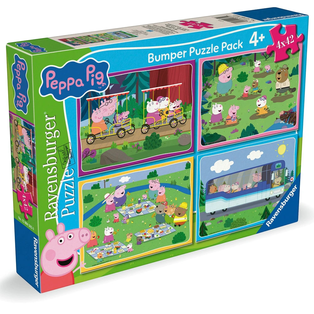 Ravensburger Peppa Pig Jigsaw Puzzles Bumper Pack 4 X 42 Pieces