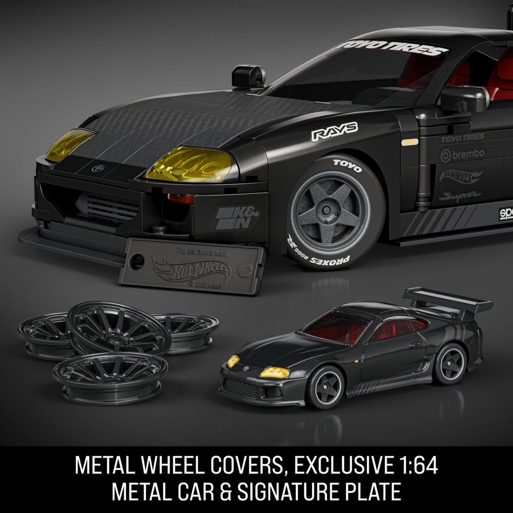 Mattel Brick Shop Hot Wheels Elite Series '94 Toyota Supra Mkiv Building Set