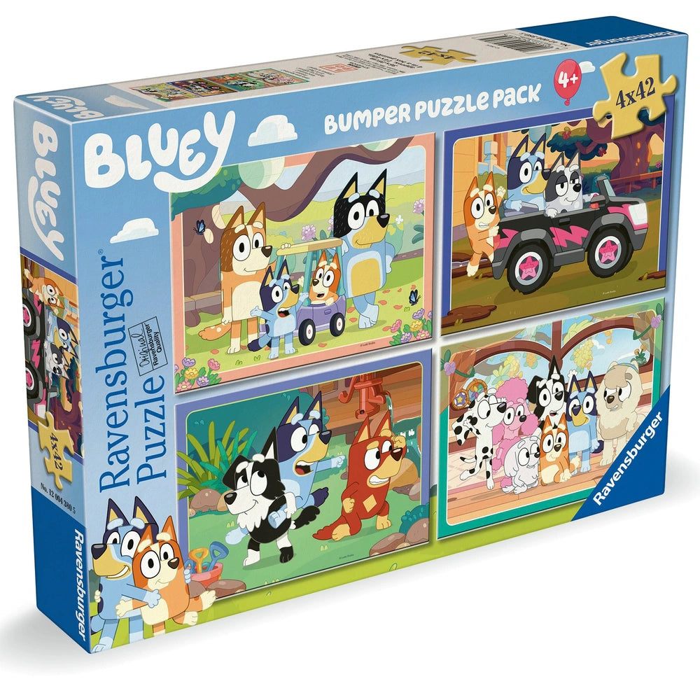 Ravensburger Bluey Jigsaw Puzzles Bumper Pack 4 X 42 Pieces