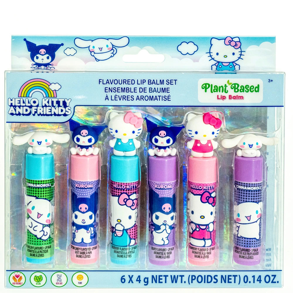Hello Kitty And Friends Lip Balm 6 Pack
