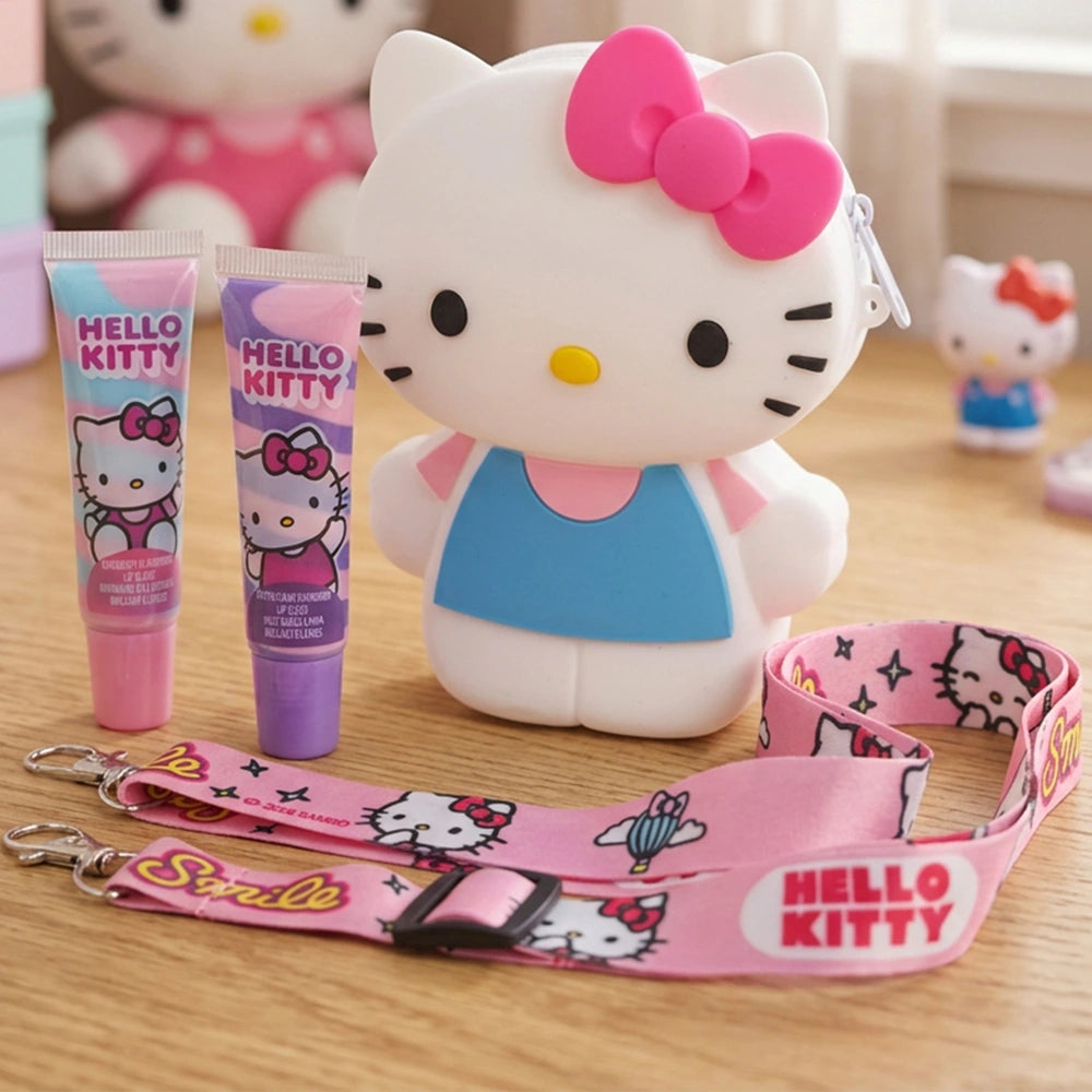 Hello Kitty And Friends Lip Gloss With Bag 2 Pack