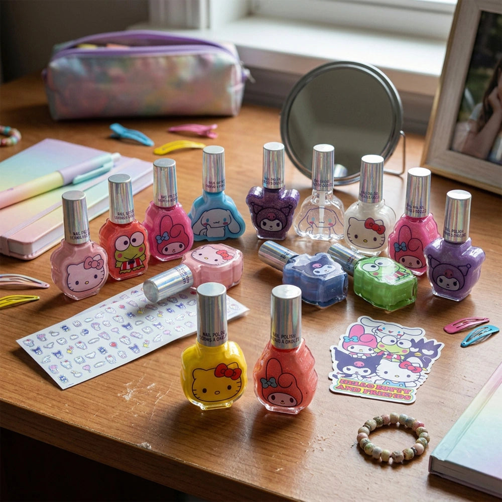 Hello Kitty & Friends Nail Polish Set With Accessories 16 Pack