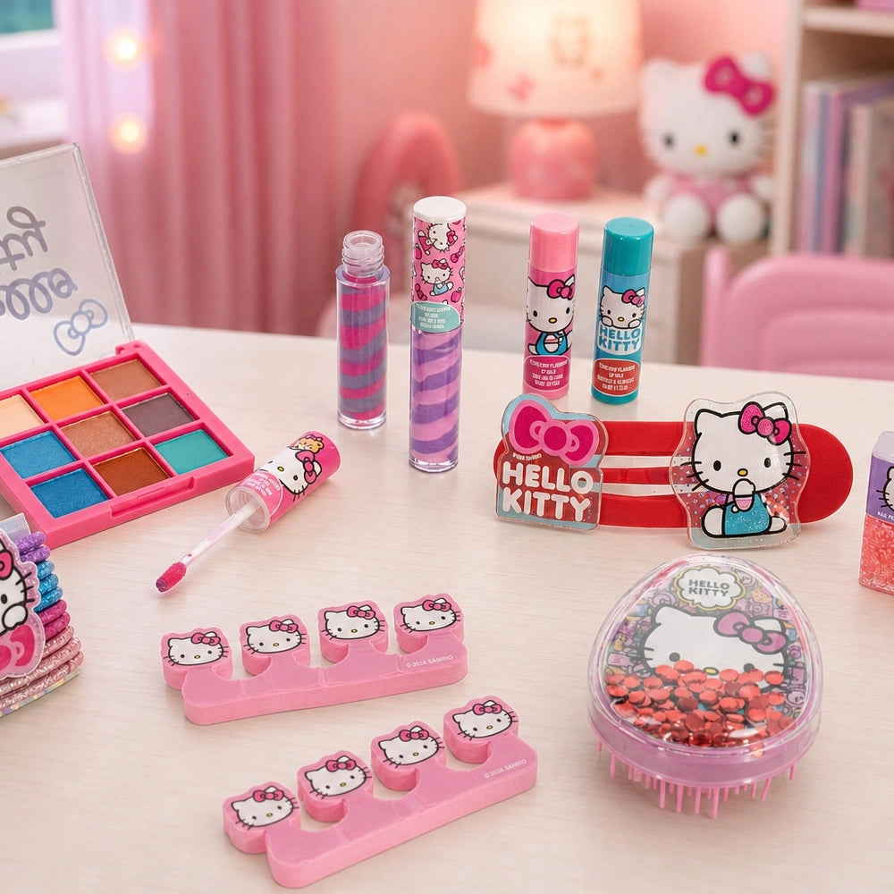 Hello Kitty & Friends Cosmetic And Hair Accessory Set 21 Pack